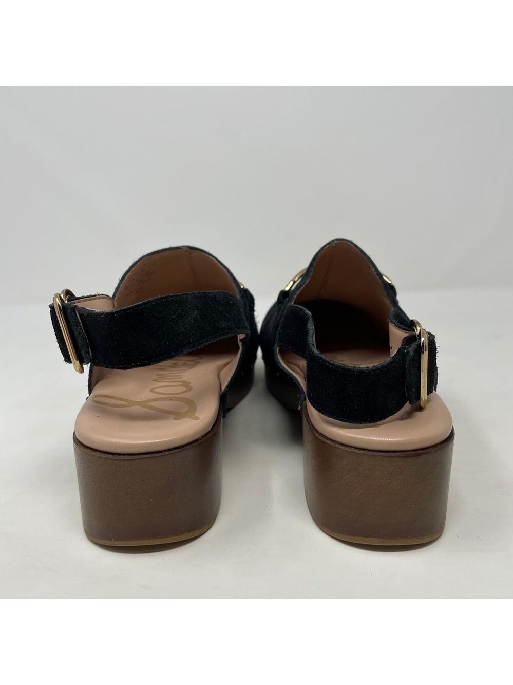 Sam Edelman Hilda Suede Studded Bit Buckle Platform Clogs - NWT - Picture 10 of 12